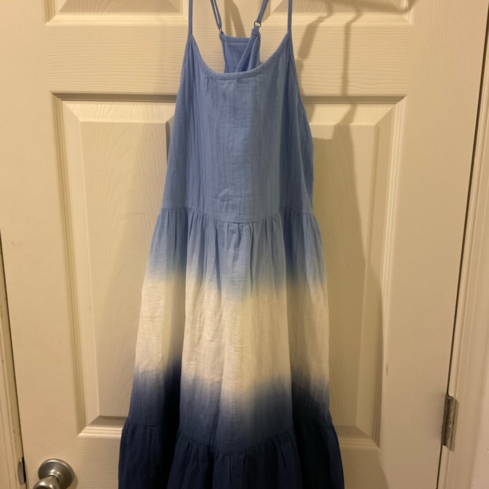 Cat & Jack Blue Ombre Tiered Sundress with Spaghetti Straps